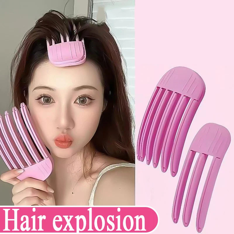 Curling Bangs Volumizing Hair Clip No Heat Root Lift for Women Natural Hair Care Styling Tools DIY Hair Styling Fluffiness Tool