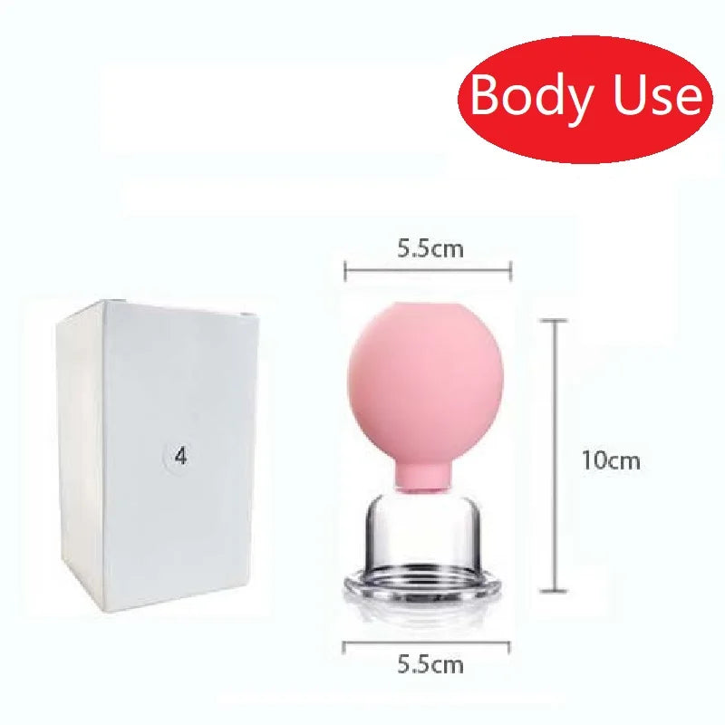 Slimming Face Sucker Suction Cup Vacuum Cupping Jar Cellulite Massager For Beauty Facial Eye Chineses Cupping Acupuncture