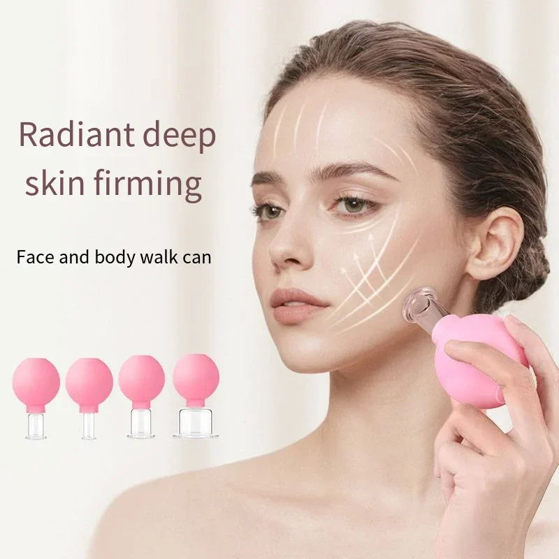 Slimming Face Sucker Suction Cup Vacuum Cupping Jar Cellulite Massager For Beauty Facial Eye Chineses Cupping Acupuncture