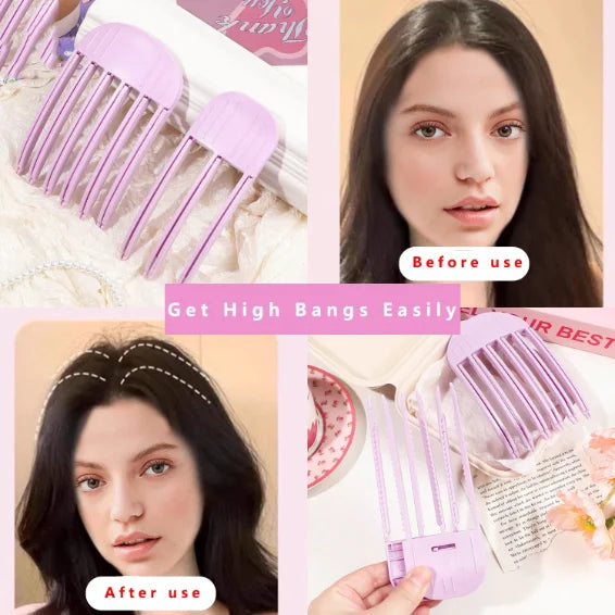 Curling Bangs Volumizing Hair Clip No Heat Root Lift for Women Natural Hair Care Styling Tools DIY Hair Styling Fluffiness Tool