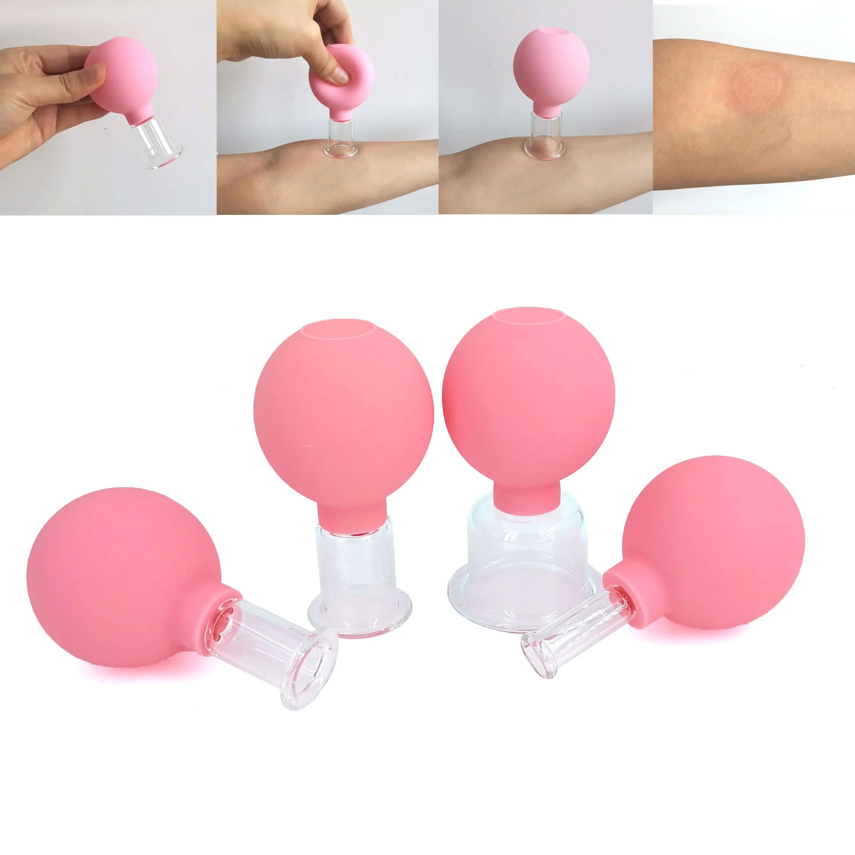 Slimming Face Sucker Suction Cup Vacuum Cupping Jar Cellulite Massager For Beauty Facial Eye Chineses Cupping Acupuncture