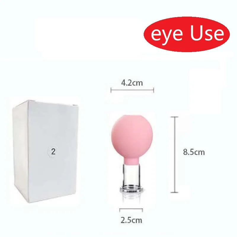 Slimming Face Sucker Suction Cup Vacuum Cupping Jar Cellulite Massager For Beauty Facial Eye Chineses Cupping Acupuncture