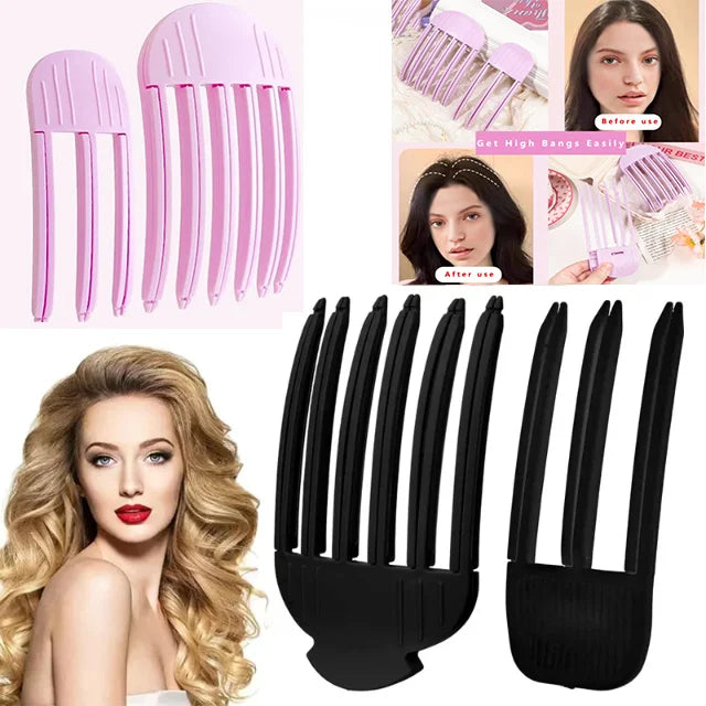 Curling Bangs Volumizing Hair Clip No Heat Root Lift for Women Natural Hair Care Styling Tools DIY Hair Styling Fluffiness Tool