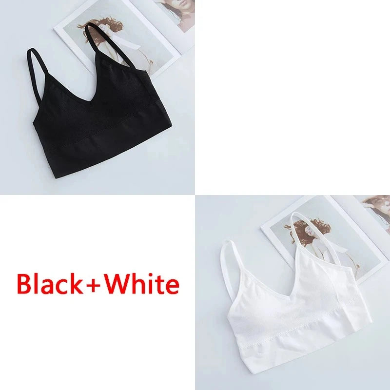 Seamless Women Push Up Bra Beautiful Back Bras Fitness Tops Brassiere Bralette Female Tube Top Underwear Bralet With Chest Pad