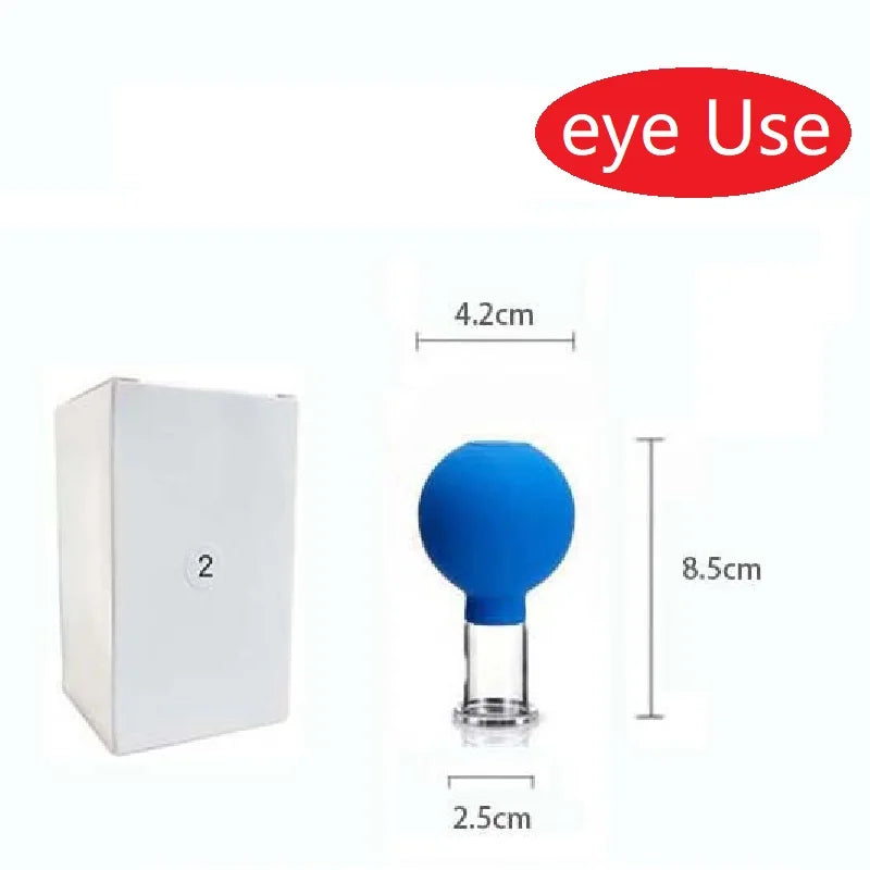 Slimming Face Sucker Suction Cup Vacuum Cupping Jar Cellulite Massager For Beauty Facial Eye Chineses Cupping Acupuncture